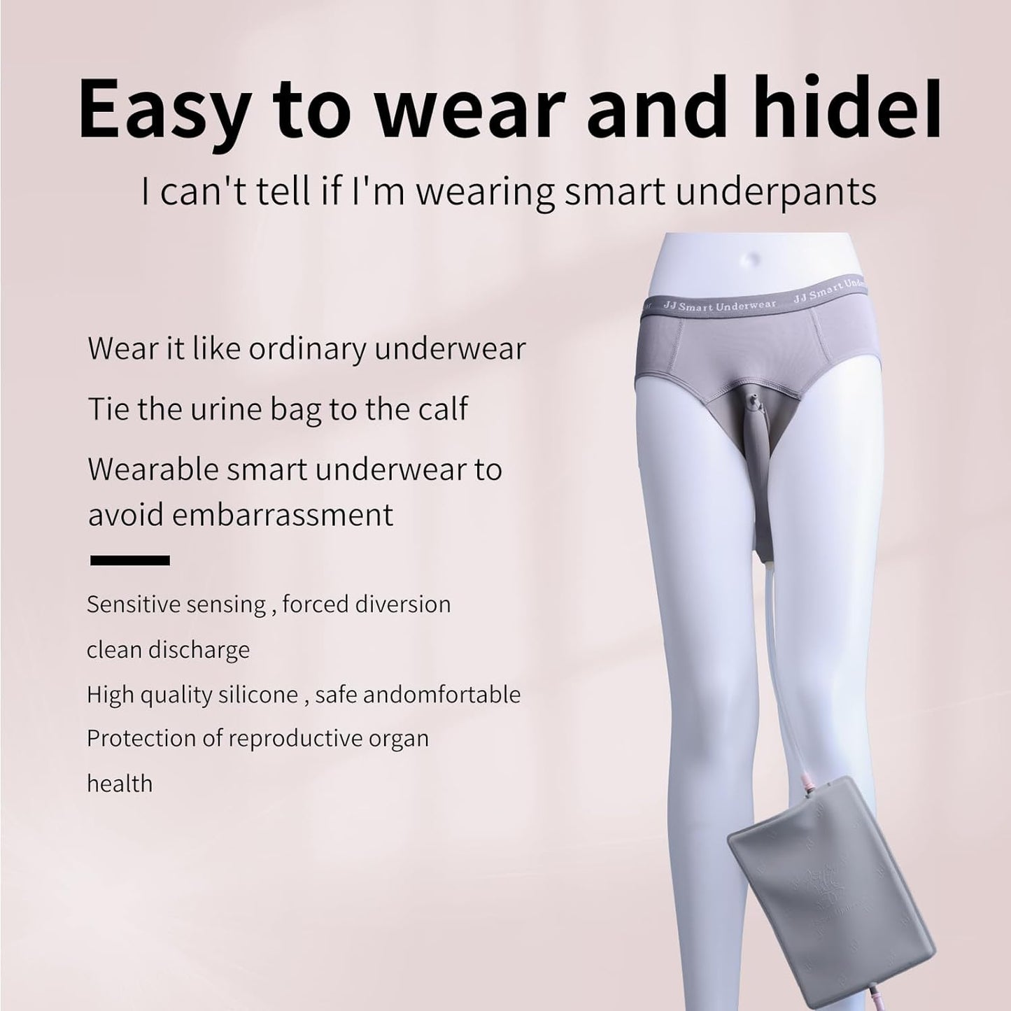 [JJ SMART] 🔥NEW🔥 Women's upright walking smart underwear, leak-proof convenience pants, medical silicone cotton underwear, reusable