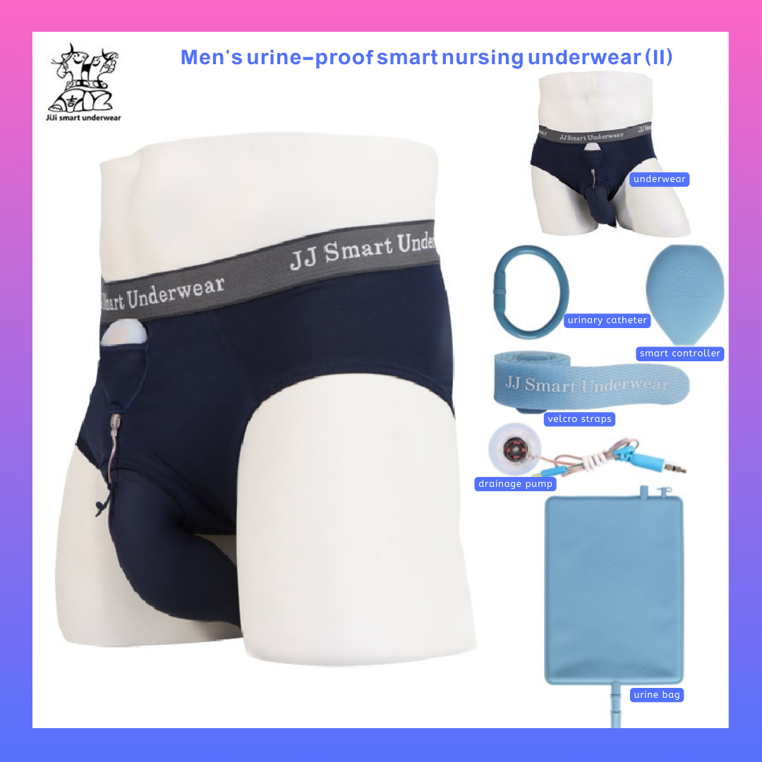 [JJ SMATR]🔥NEW🔥Men's smart underwear 1000ml urine bag, standing and  walking version, reusable, suitable for the elderly, urinary incontinence  patients